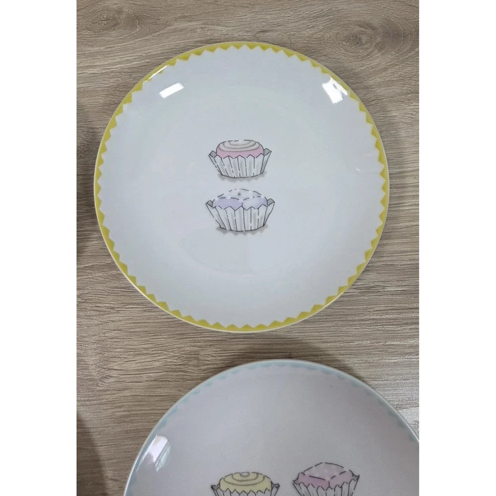 Nancy Green Boston Warehouse Counting  Cupcake Dessert Plates 6.5